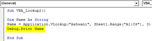 Debug Print Example 2-7