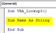 VBA Lookup Example 3-2