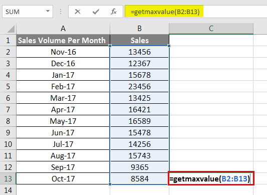 getmaxvalue Example 4-4