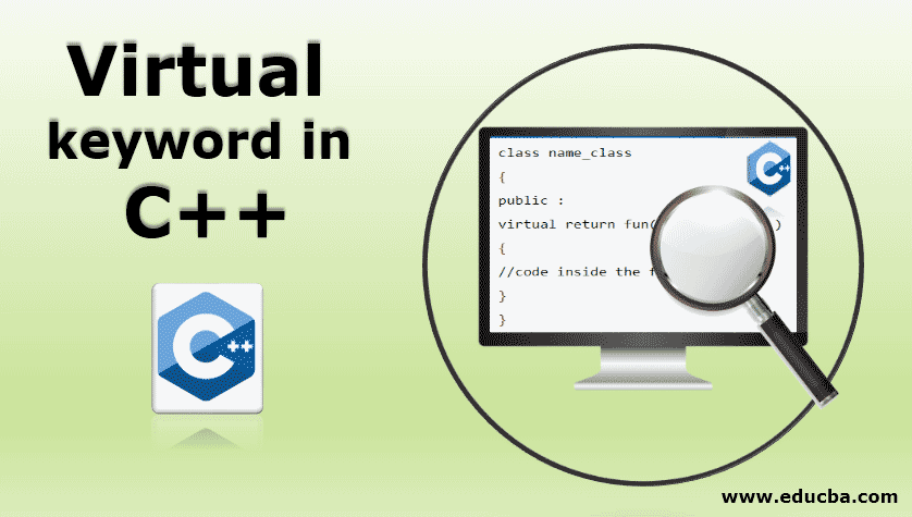 Virtual keyword in c++