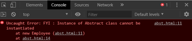 abstract class in javascript