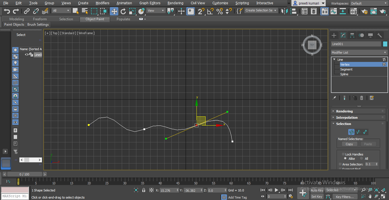 bezier type (Spline in 3ds Max)