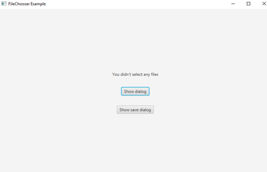 JavaFX FileChooser 2