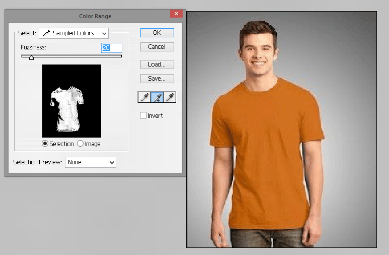 Fuzziness Level (How to Change Shirt Color in Photoshop?)