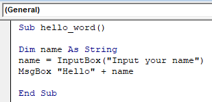 Examples of Excel Macro 1-2