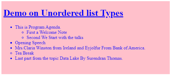 html unordered list op3