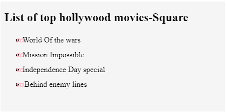 html unordered list op4