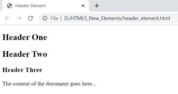 html5 new elements 1-4