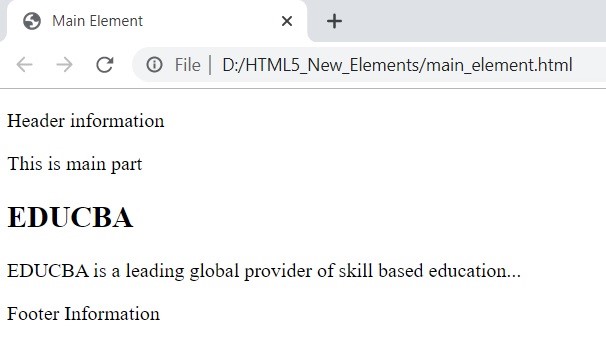 html5 new elements - <main>