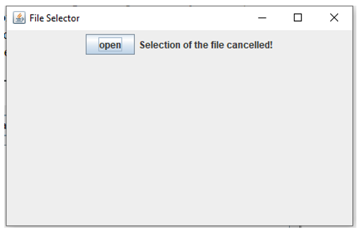 JFileChooser in Java