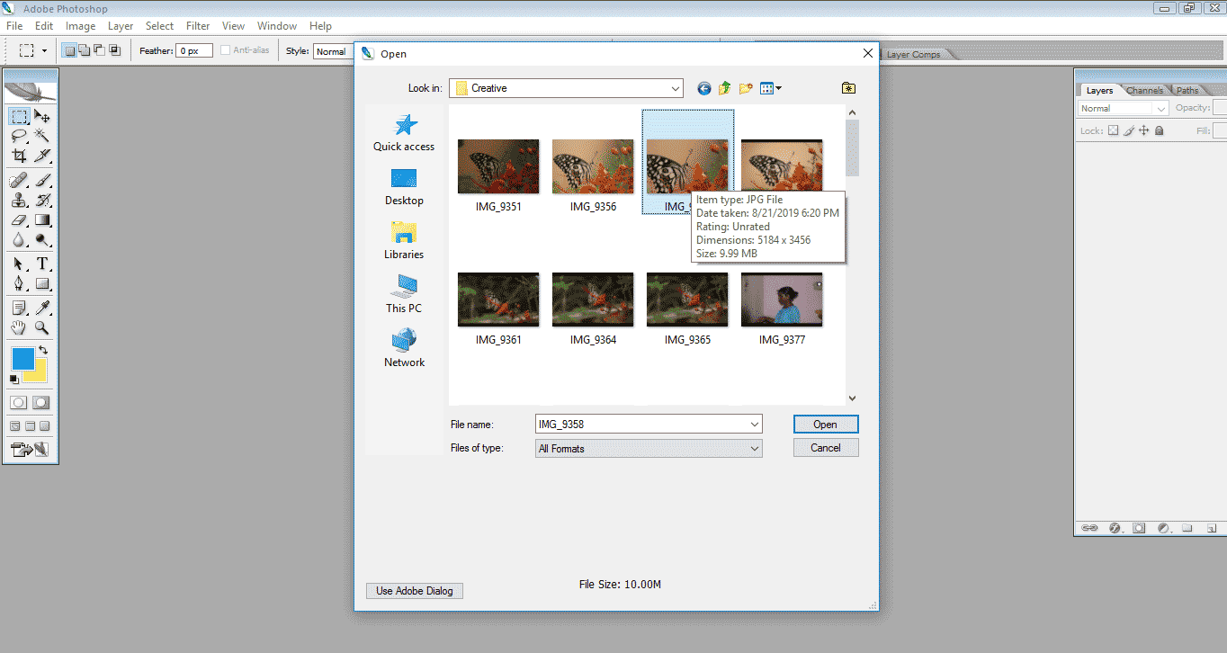 select image (Crop Tool in Photoshop)