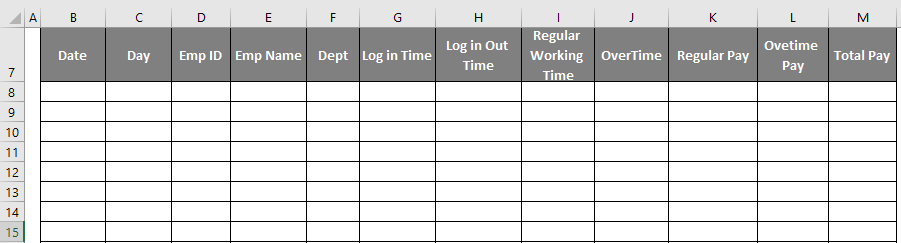 Excel Timesheet Template - time sheet excel 3
