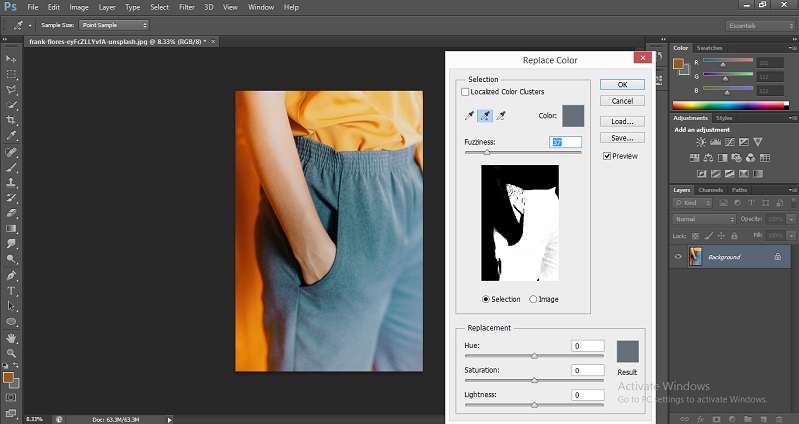 Change Color in Photoshop 1-15