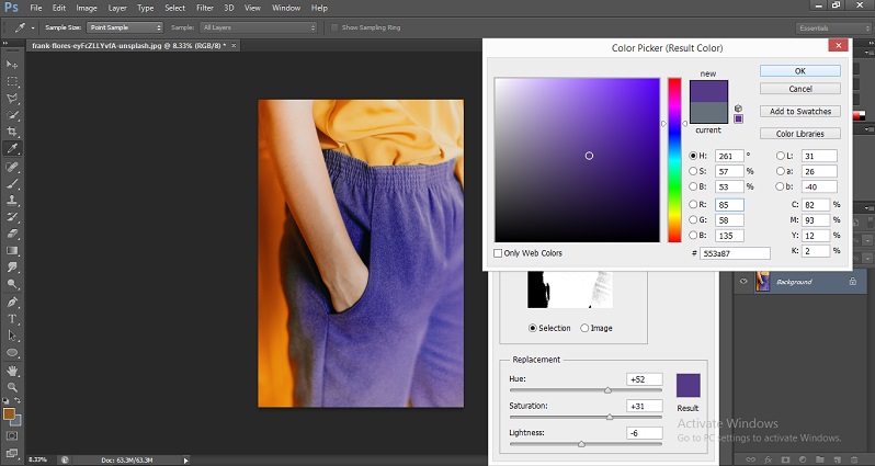 Change Color in Photoshop 1-16