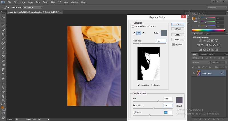 Change Color in Photoshop 1-17