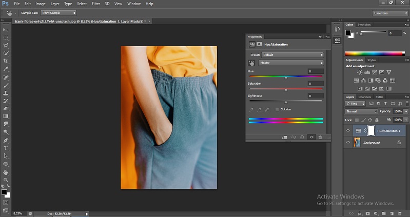 Change Color in Photoshop 1-5