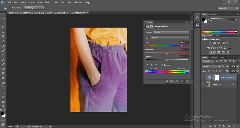 Change Color in Photoshop 1-8