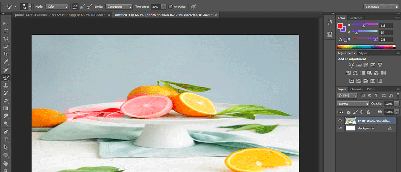 Color Replacement Tool Photoshop-19