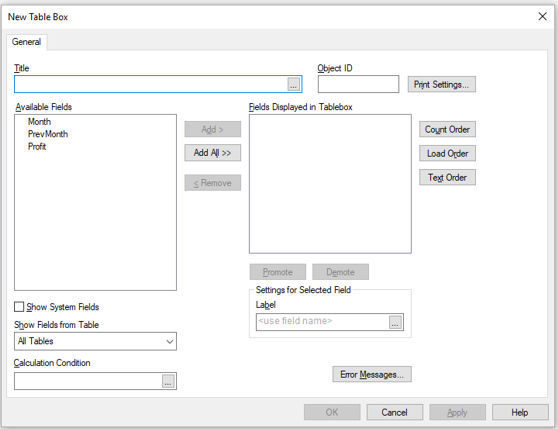 Peek Function in QlikView - Creating Sheet Object