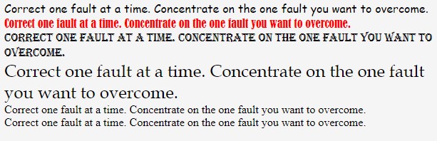 Font Tag in HTML 1-4
