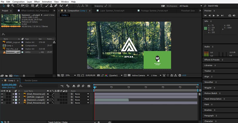 Group Layers in After Effects 1-10