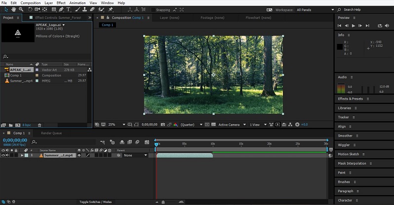 Group Layers in After Effects 1-8