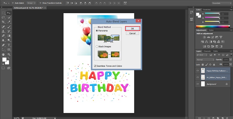 Depth of Field Blending