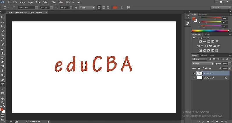 How to Change Text Color in Photoshop 1-19