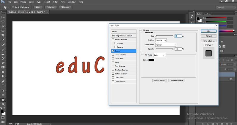 How to Change Text Color in Photoshop 1-26
