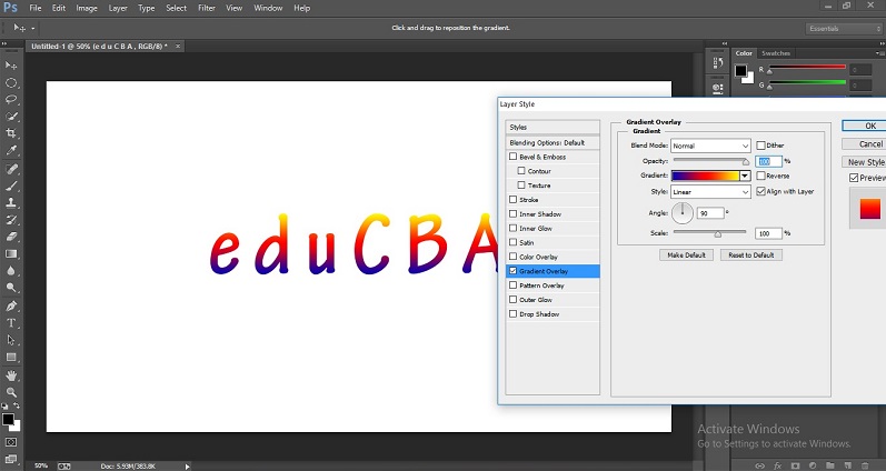 How to Change Text Color in Photoshop 1-35