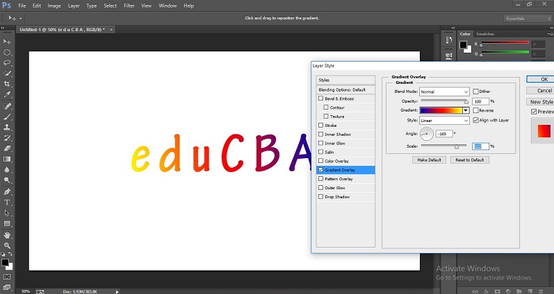 How to Change Text Color in Photoshop 1-37