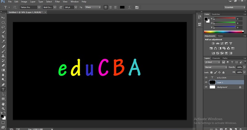 How to Change Text Color in Photoshop 1-40