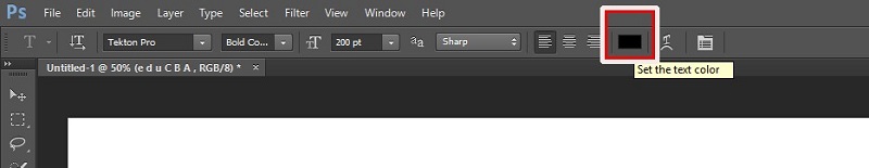 How to Change Text Color in Photoshop 1-7