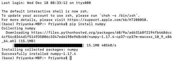 Install NumPy 1-2