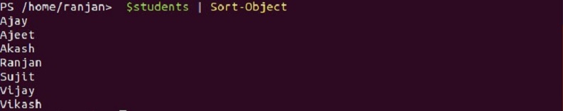 PowerShell Sort-Object 1-2