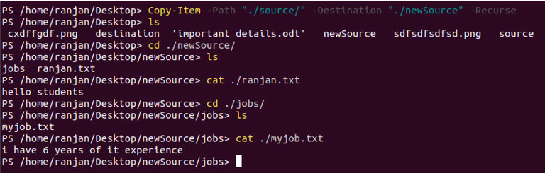 Powershell copy item