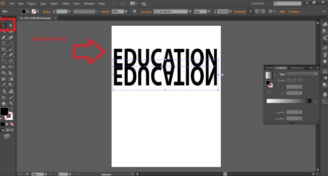 Reflection in Illustrator 1-7