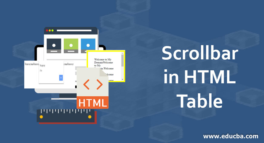 Scrollbar in HTML Table