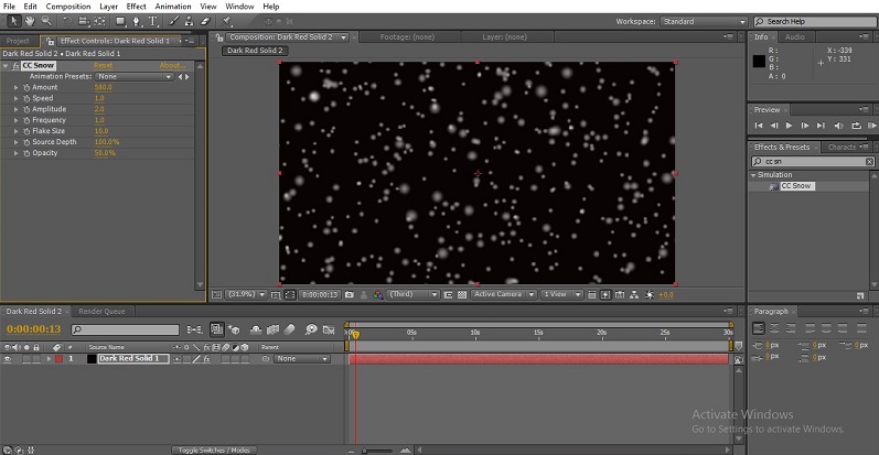 Snowfall in After Effects 1-35