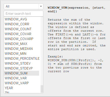 Tableau Window Functions 10