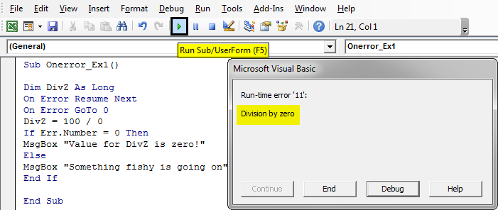 Error Message Example 1-12