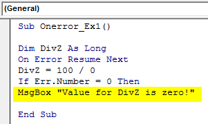 VBA MsgBox Example 1-7