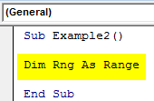 VBA Variable Range Example 2-2