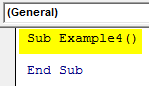 VBA Variable Range Example 4-1