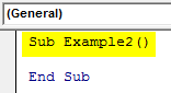 Subprocedure Example 2-1