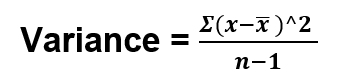 Statistical Analysis Methods - Variance