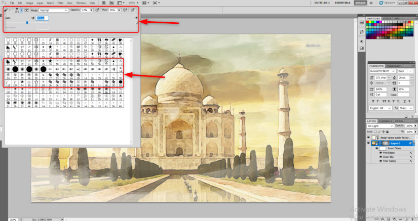 Watercolor Brushes Photoshop 1-13
