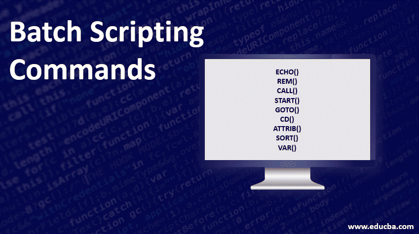 batch scripting commands