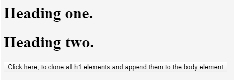 jQuery Clone() output 1