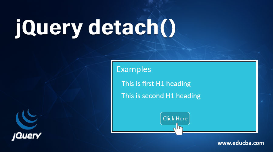 jQuery detach()